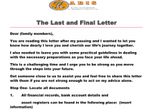 The Last & Final Letter